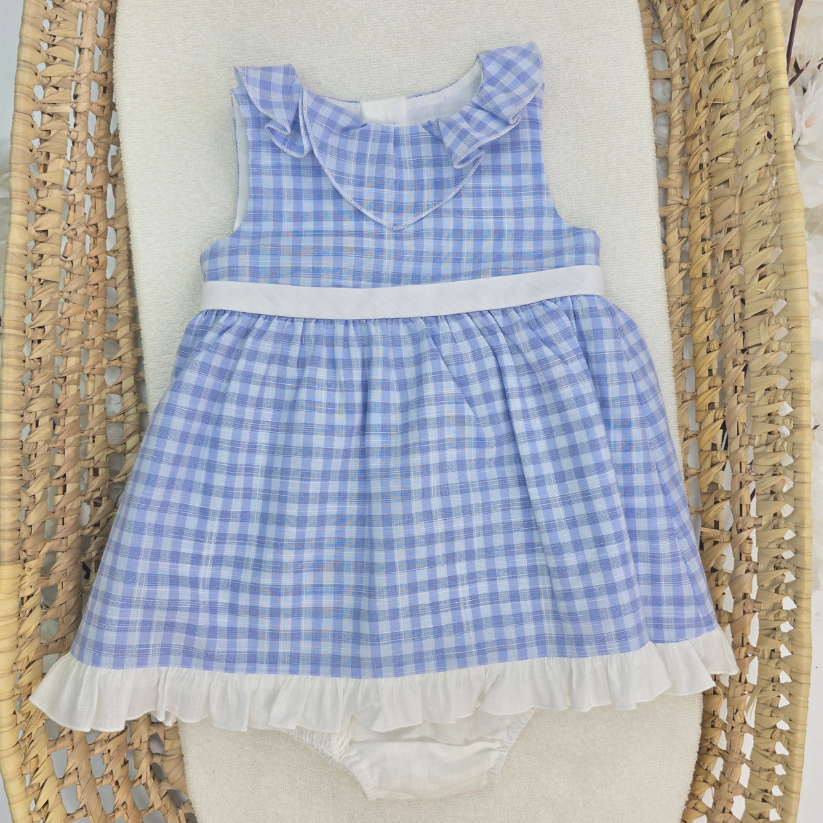 Vestido de Cuadros Azul (sin pantie) 270190V