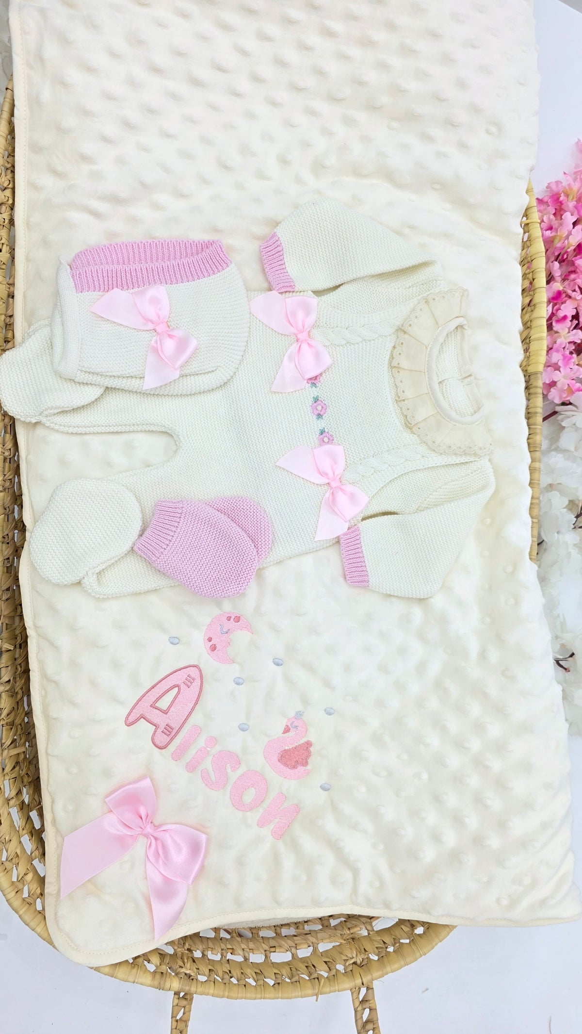 Combo Canastilla #028 · Perla / Rosa bebé